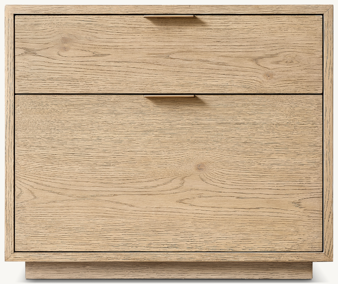 66cm nightstand shown in Greige Oak.