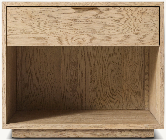 66cm nightstand shown in Greige Oak.