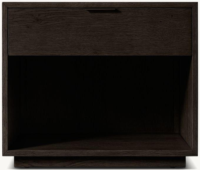 66cm nightstand shown in Black Oak.