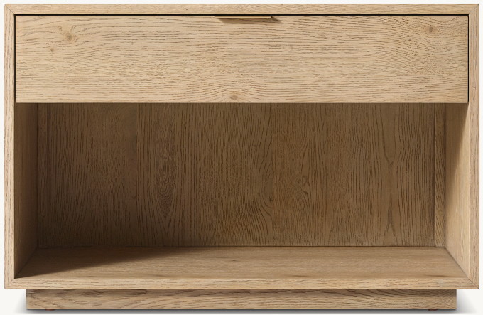 86cm nightstand shown in Greige Oak.