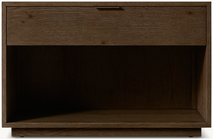 34&#34; nightstand shown in Brown Oak.