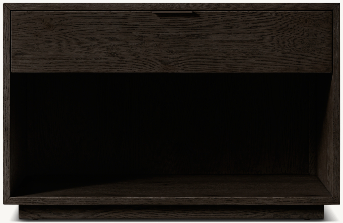 86cm nightstand shown in Black Oak.