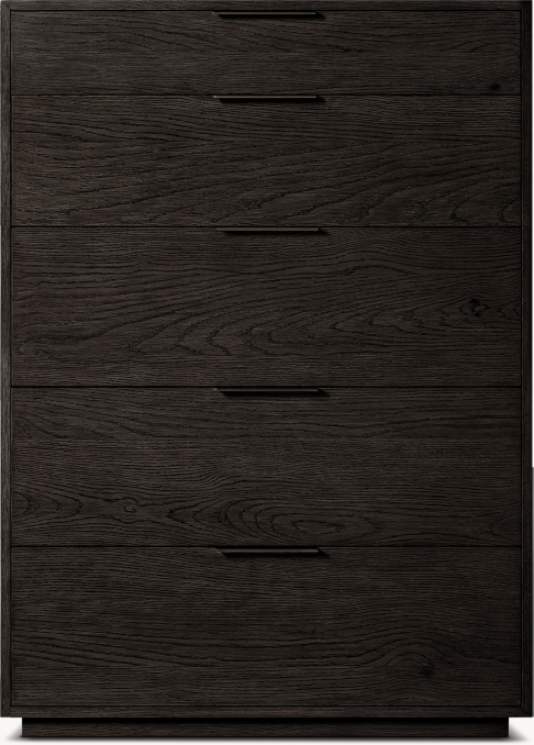 Front view of Montecito 5-Drawer Narrow Dresser  