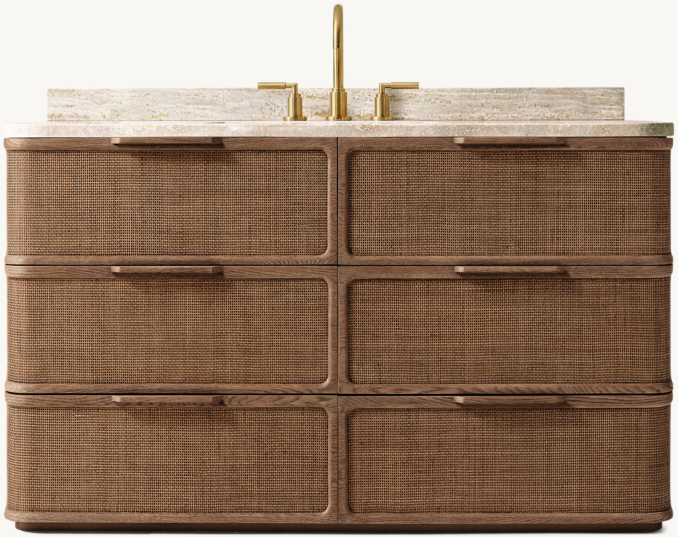 Front view of Trieste Single Extra-Wide Vanity 