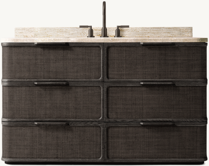 Front view of Trieste Single Extra-Wide Vanity 