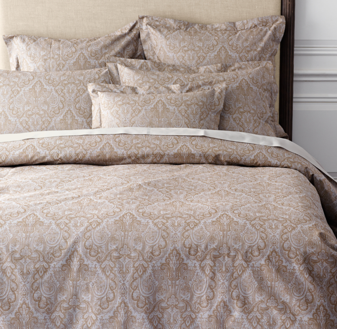 Italian Block Print Paisley Duvet Cover