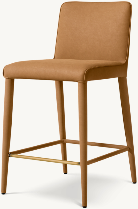 Nicola Track Vegan Leather Bar & Counter Stool