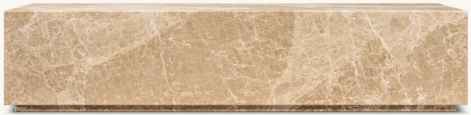 Square table shown in Gold Emperador Marble.