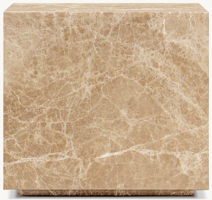 18" side table shown in Gold Emperador Marble.