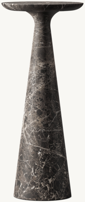 10" drink table shown in Black Emperador Marble.