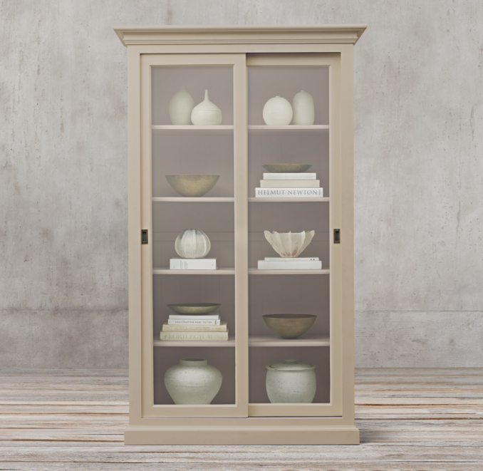 20th C. English Slider Glass DoubleDoor