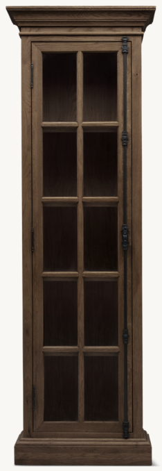 Front view of French Casement Single-Door Cabinet 