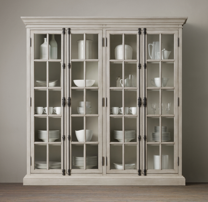 French Casement 4-Door Cabinet