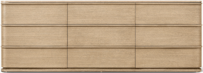 Shown in Greige Brushed Oak finish.