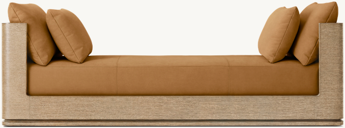 Ligné Leather Panel Daybed