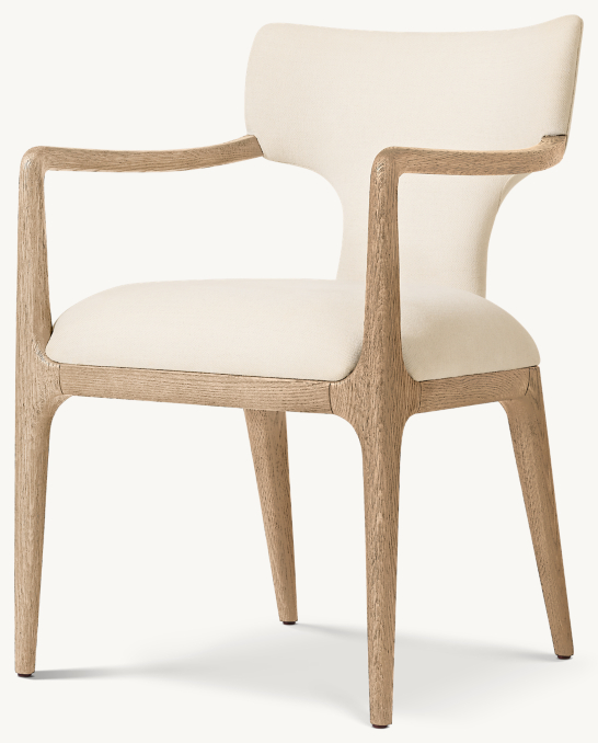 Ligné Upholstered Fabric Dining Armchair