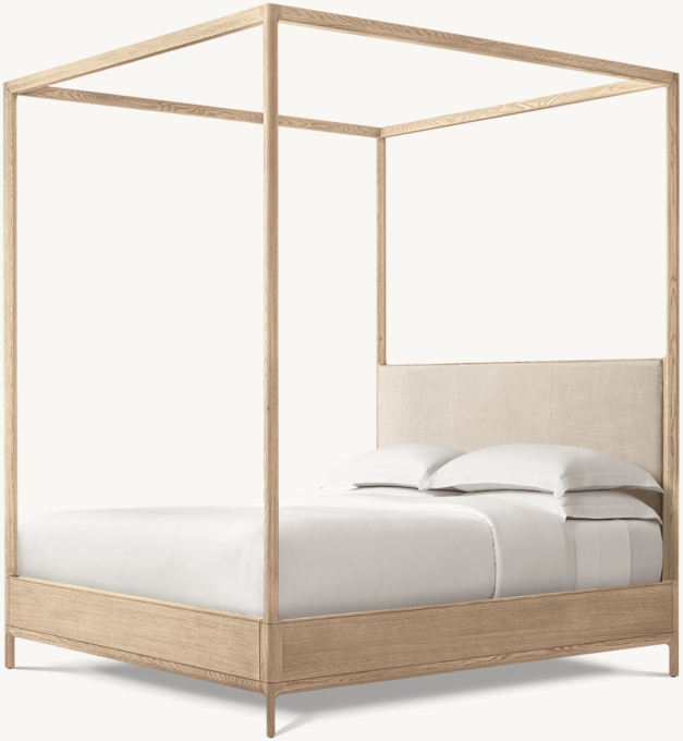 Padua Leather Canopy Bed