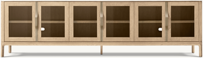 Padua Glass 6-door Media Console