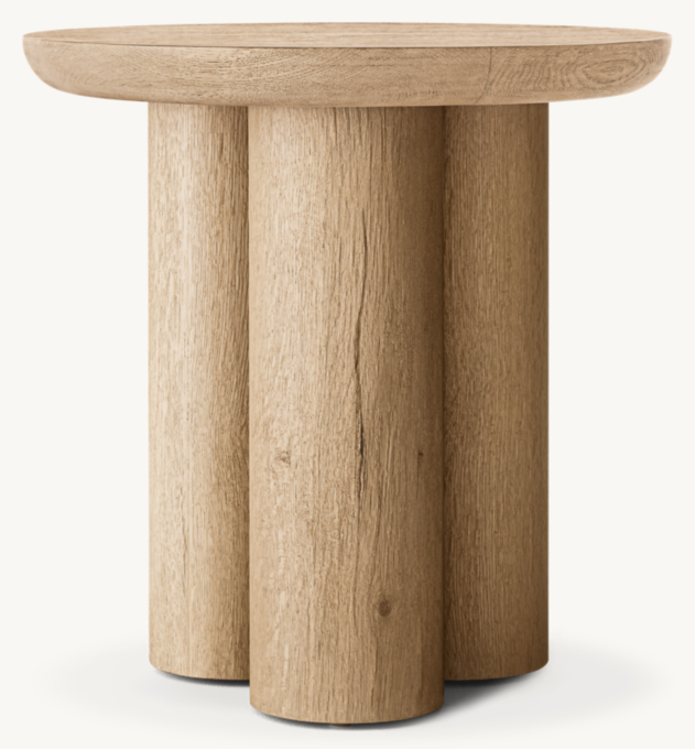 Oslo Cylinder Round Side Table 