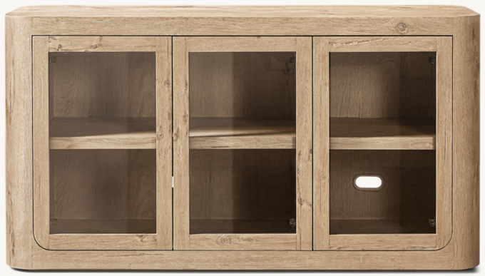 Oslo Glass Triple-door Sideboard