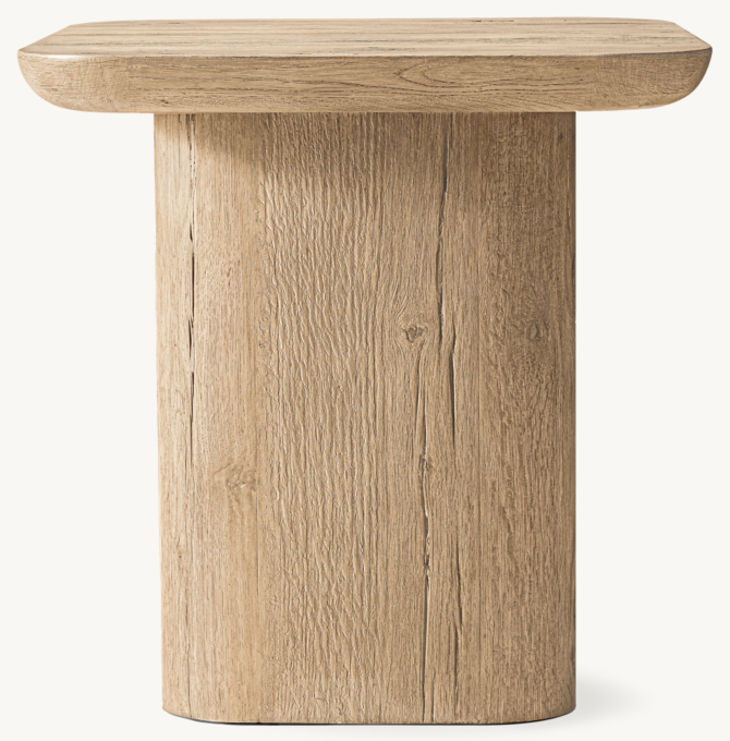 Oslo Pedestal Square Side Table 