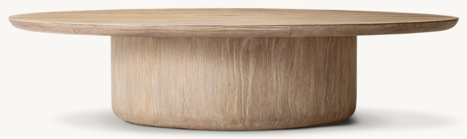Ciro Pedestal Round Coffee Table
