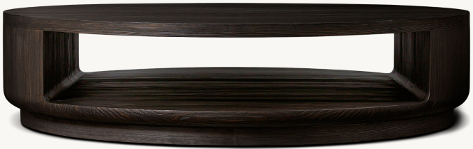 Front view of Ciro Open Round Coffee Table 