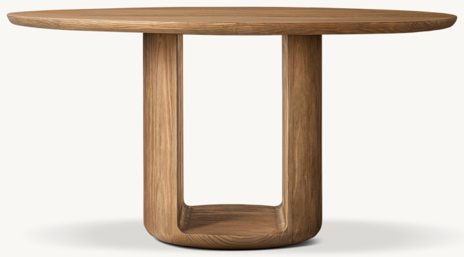 Front view of Ciro Open Round Dining Table