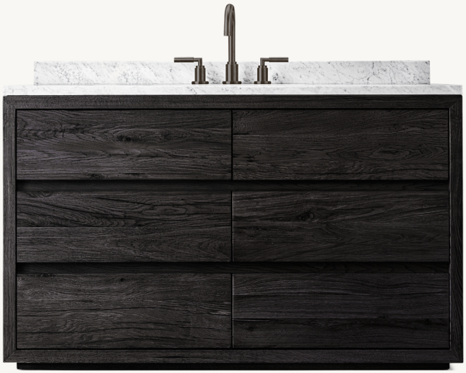 Reclaimed Oak Thin Frame Single Extra-Wide Vanity