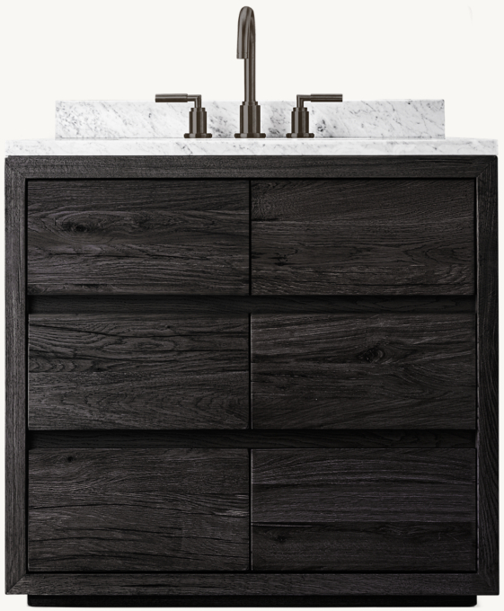 Reclaimed Oak Thin Frame Single Vanity