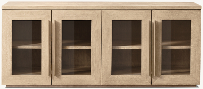 Machinto Glass 4-Door Sideboard