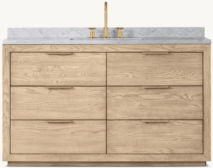 Front view of Machinto Single Extra-Wide Vanity 