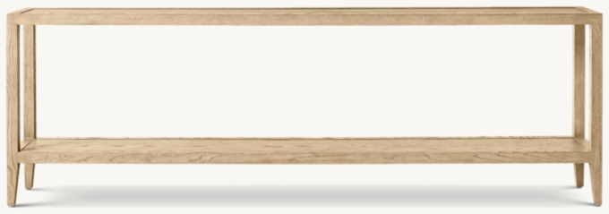 French Contemporary Low Console Table 