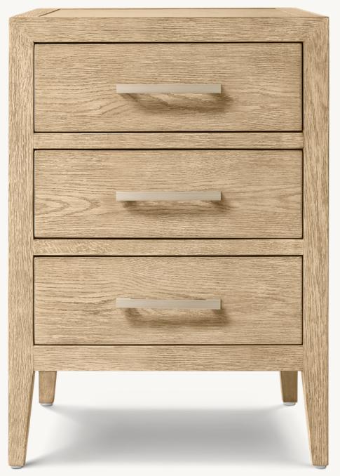 French Contemporary Closed Bedside Table 