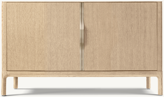 Front view of Padua Double-Door Media Console 