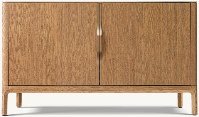Front view of Padua Double-Door Media Console 