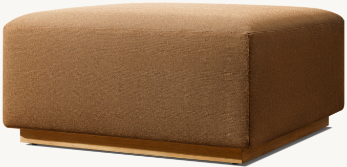 Three Quarter view of Cellina Outdoor Modular Ottoman 