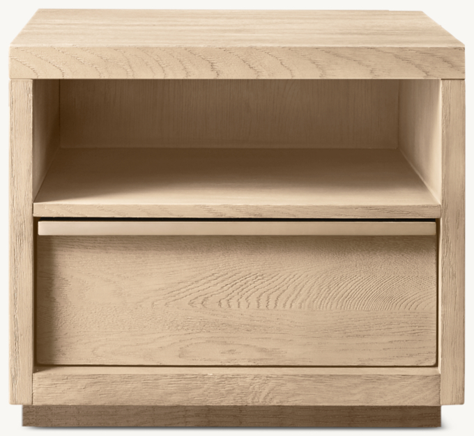 26&#34; nightstand shown in Greige Oak/Champagne.