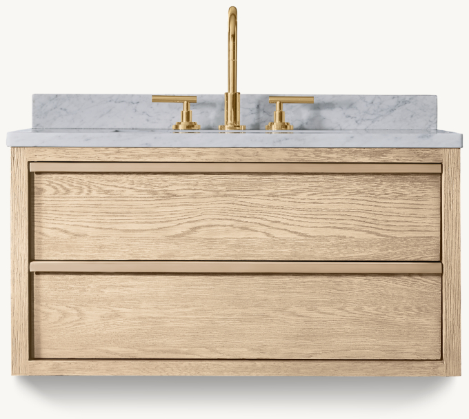 Bezier Single Floating Vanity