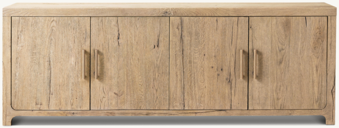 Davos Oak 4-Door Sideboard