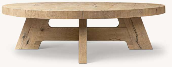 Davos Oak Round Coffee Table