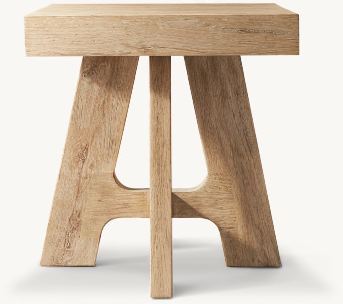 Davos Oak Square Side Table