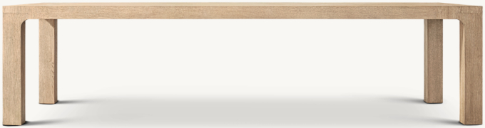 Davos Oak Parsons Rectangular Dining Table