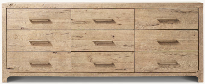 Davos Oak 9-Drawer Dresser
