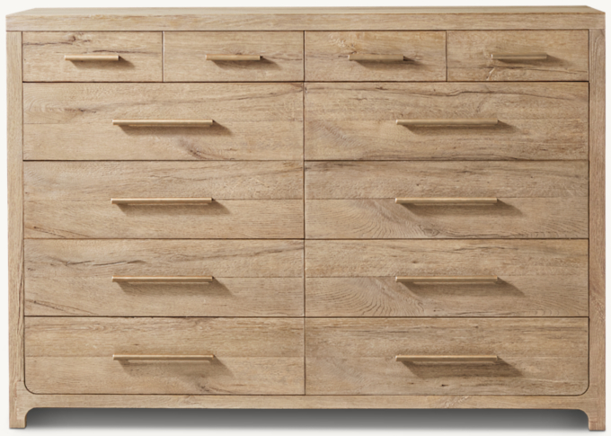 Davos Oak 12-Drawer Dresser