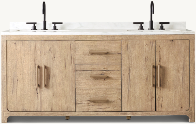 Davos Oak Double Vanity