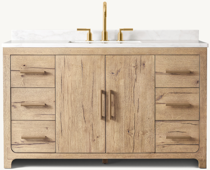Davos Oak Single Extra-Wide Vanity