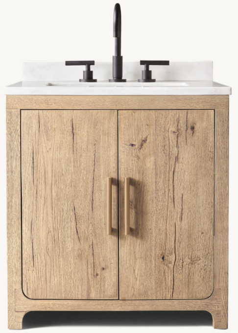 Davos Oak Single Vanity