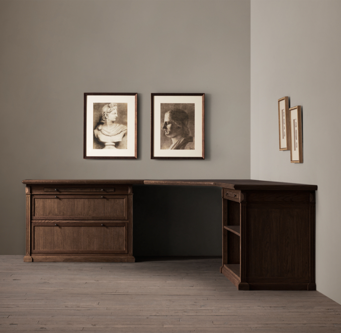 Library Modular System with Corner Desk