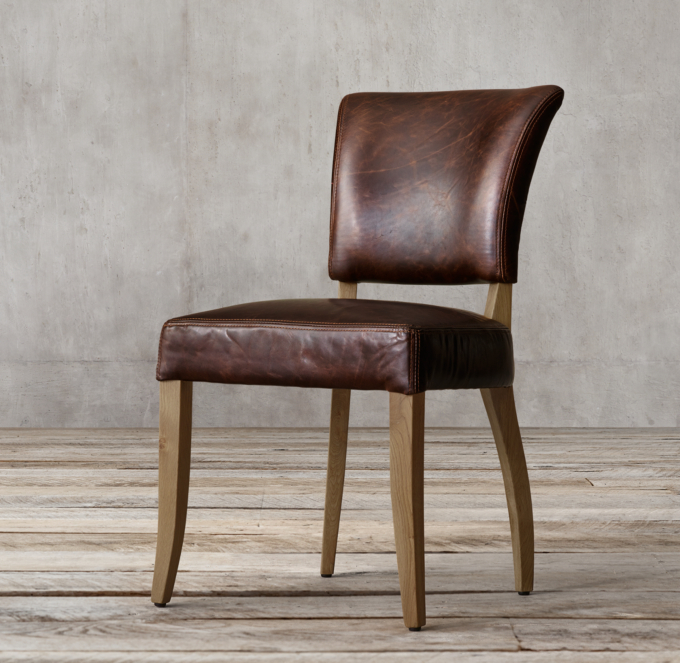 Adèle Leather Dining Side Chair